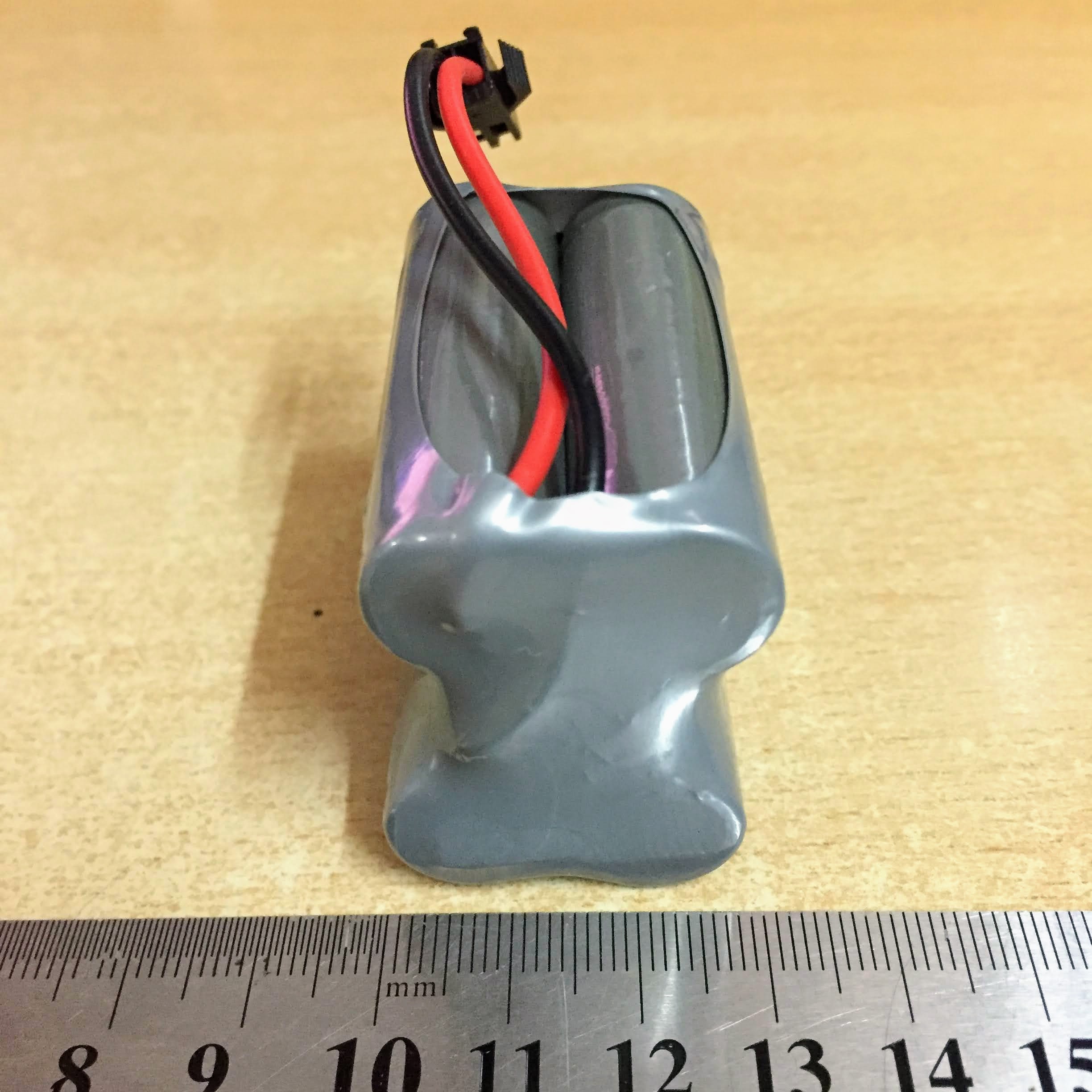 Pin sạc 6V dung lượng 800mAh xếp tầng chân cắm Jack SM càng cua đen