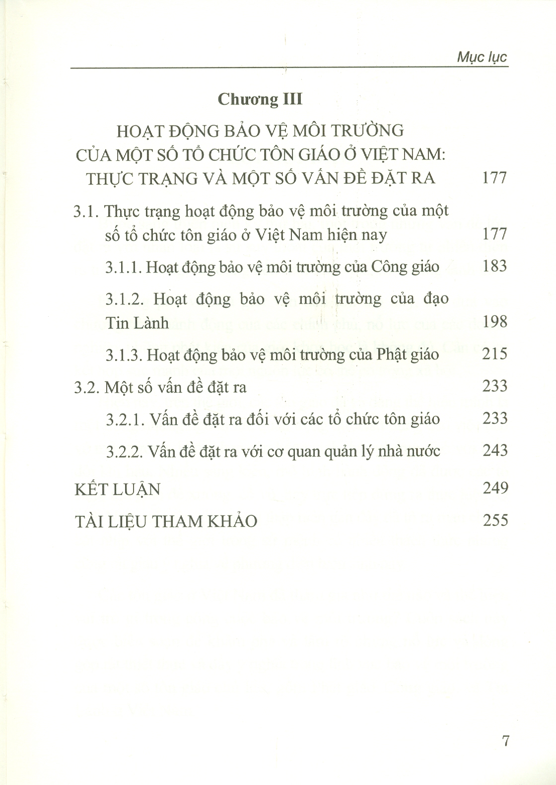 Tôn Giáo Ở Việt Nam Với Bảo Vệ Môi Trường (Nghiên Cứu Trường Hợp Phật Giáo, Công Giáo, Tin Lành) (Sách chuyên khảo)