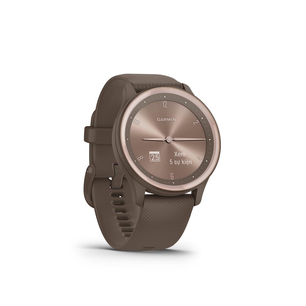 Đồng Hồ Thông Minh Garmin vívomove Sport (Black/Ivory/Cocoa/Cool mint) - Hàng Chính Hãng