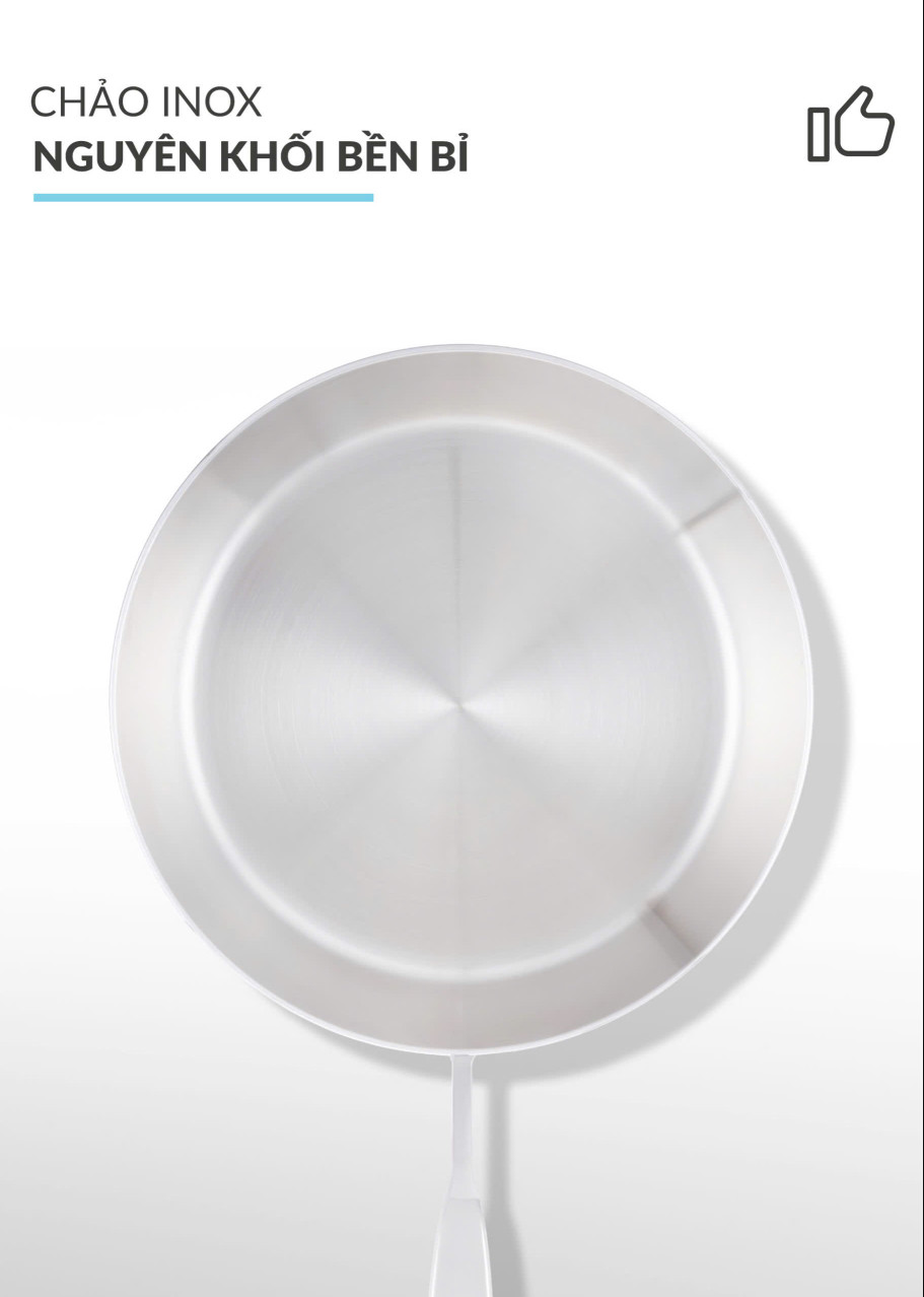 (Phiên Bản Mới) Chảo Sâu Lòng 28cm Inox316 Haatz HYP928 Dùng Cho Mọi Loại Bếp - Hàng Chính Hãng