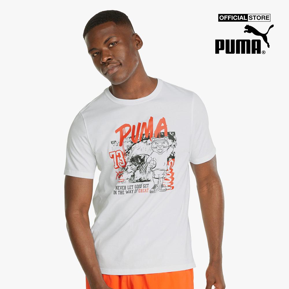 PUMA - Áo thun nam cổ tròn ngắn tay Dylan Basketball 532730