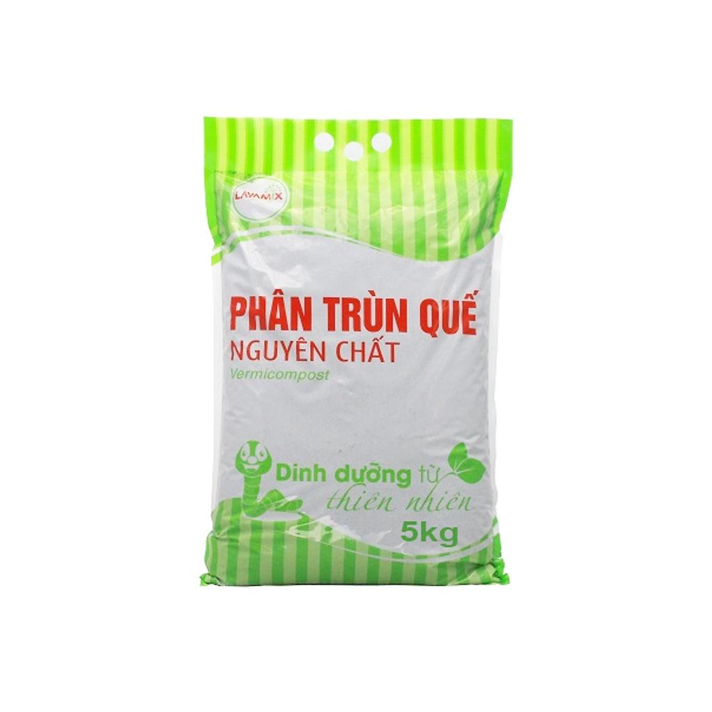 Phân trùn quế nguyên chất 100% dinh dưỡng từ thiên nhiên Lavamix gói 5kg