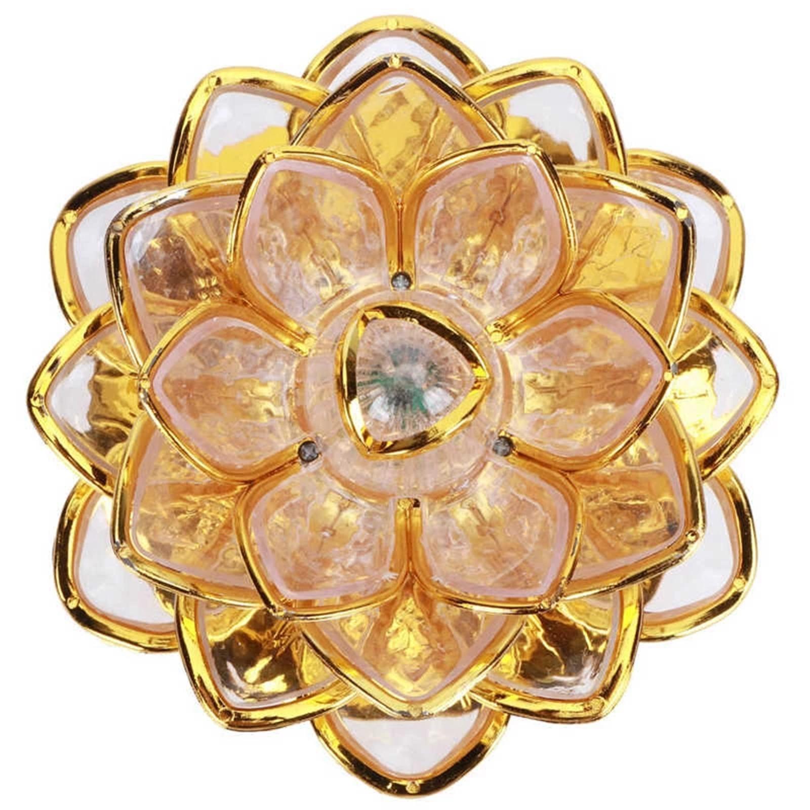 Portable Lotus Lamp Buddha Lotus Light for Temple Home Decor