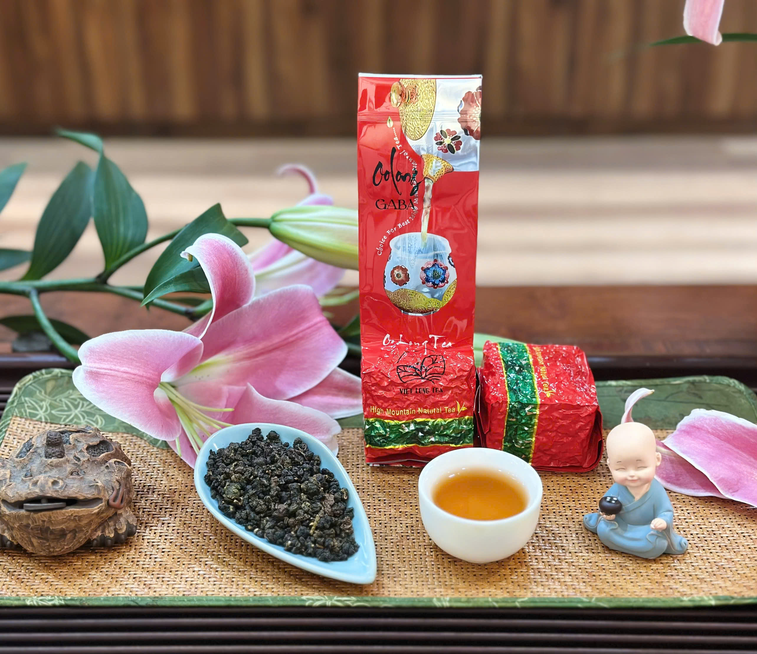 TRÀ OOLONG GABA - TRÀ OOLONG HỖ TRỢ TIÊU HÓA - NGỦ NGON - TRÀ ORGANIC -100G