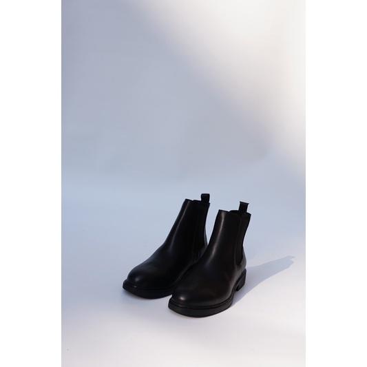 Chelsea boots nam da bò,giày bốt nam mũi tròn da bò nguyên tấm YOUTUS