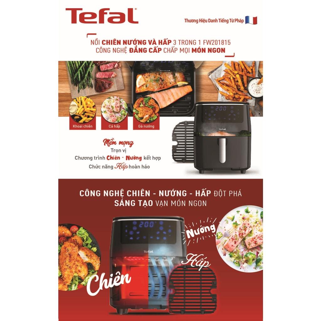 Nồi chiên không dầu kết hợp hấp và nướng Tefal FW201815 - giỏ chiên 6.5L - Hàng Chính Hãng