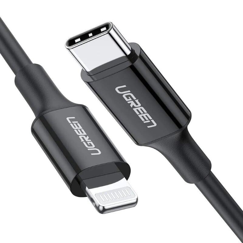 Ugreen UG60752US171TK 2m cáp usb type c 2.0 ra apple lightning màu đen - HÀNG CHÍNH HÃNG