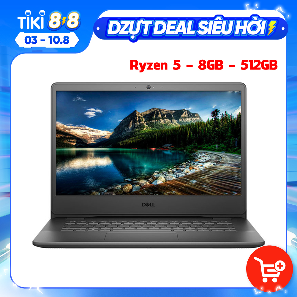 Laptop Dell Vostro 3405 V4R53500U003W (AMD R5-3500U/ 8GB (1x8GB) DDR4 2400Mhz/ 512SSD M2 PCIe NVMe/ 14 FHD/ Win10) - Hàng Chính Hãng