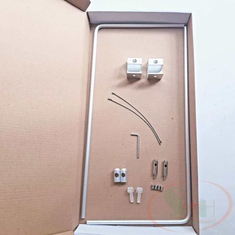 Giá chân treo đèn hợp kim nhôm chữ L kẹp nhỏ gọn treo đèn bể thủy sinh cá tép