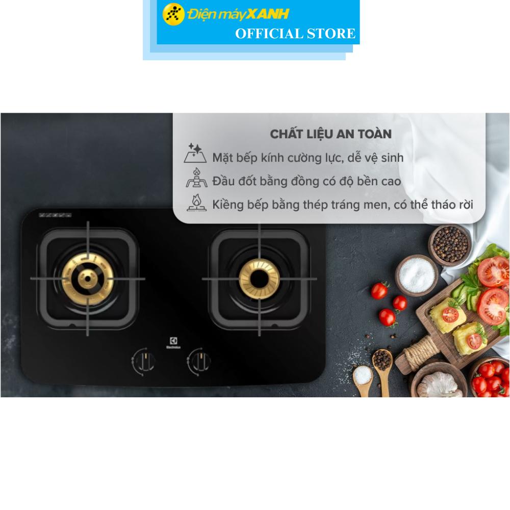 Bếp ga đôi Electrolux ETG7266GKR - Hàng Chính Hãng