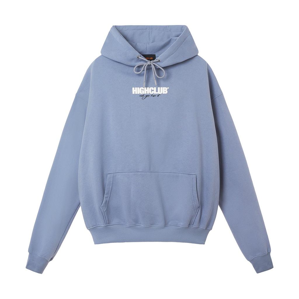 Áo Hoodie BASIC Mũ Trùm Đen/Hồng/Trắng/Xanh Dương Nỉ Cotton - HIGHCLUB