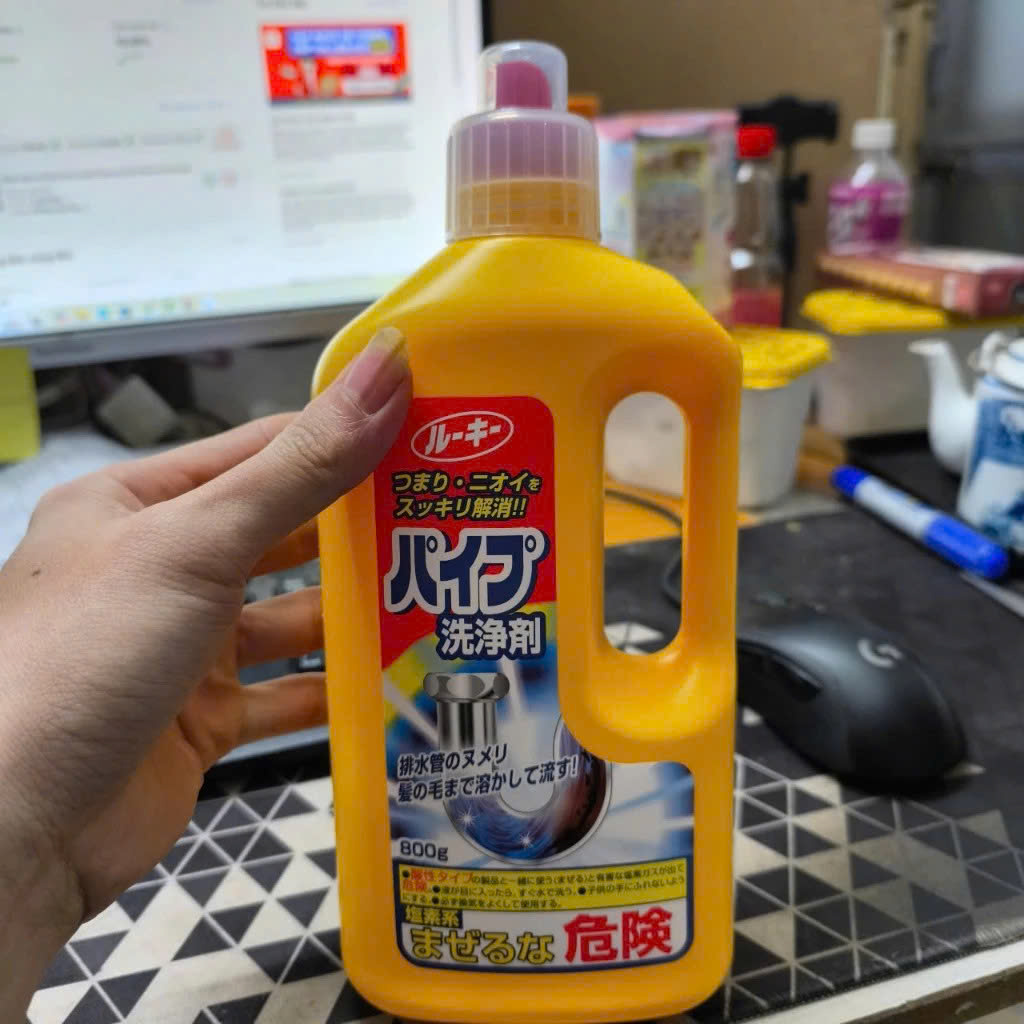 Gel thông tắc sinh học vệ sinh cống, làm sạch đường ống, chậu rửa bát, nhà vệ sinh Nhật Bản 800gr