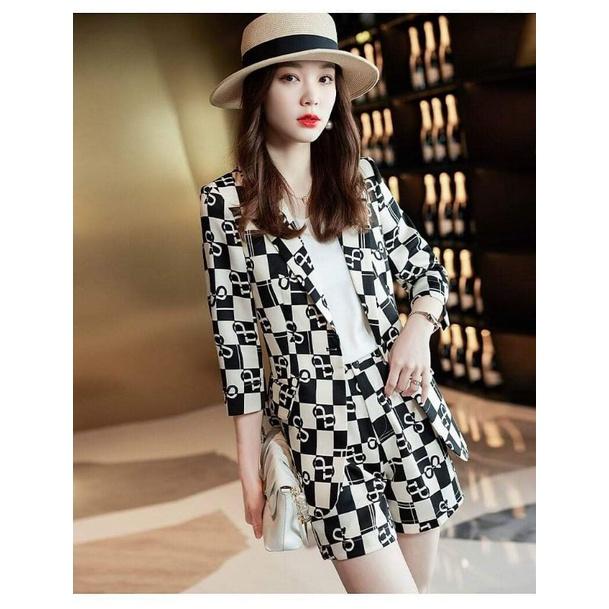 SÉT BỘ VEST HOẠ TIẾT CARO