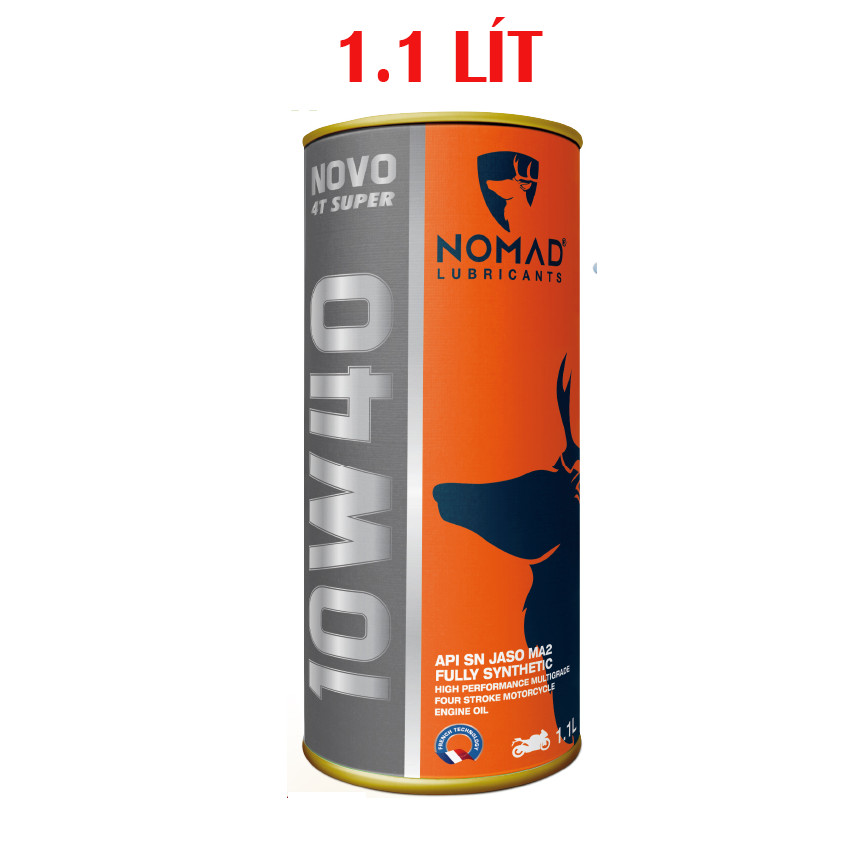 Nhớt Tổng Hợp Toàn Phần NOMAD 1.1L API SN- JASO MA2 10W40