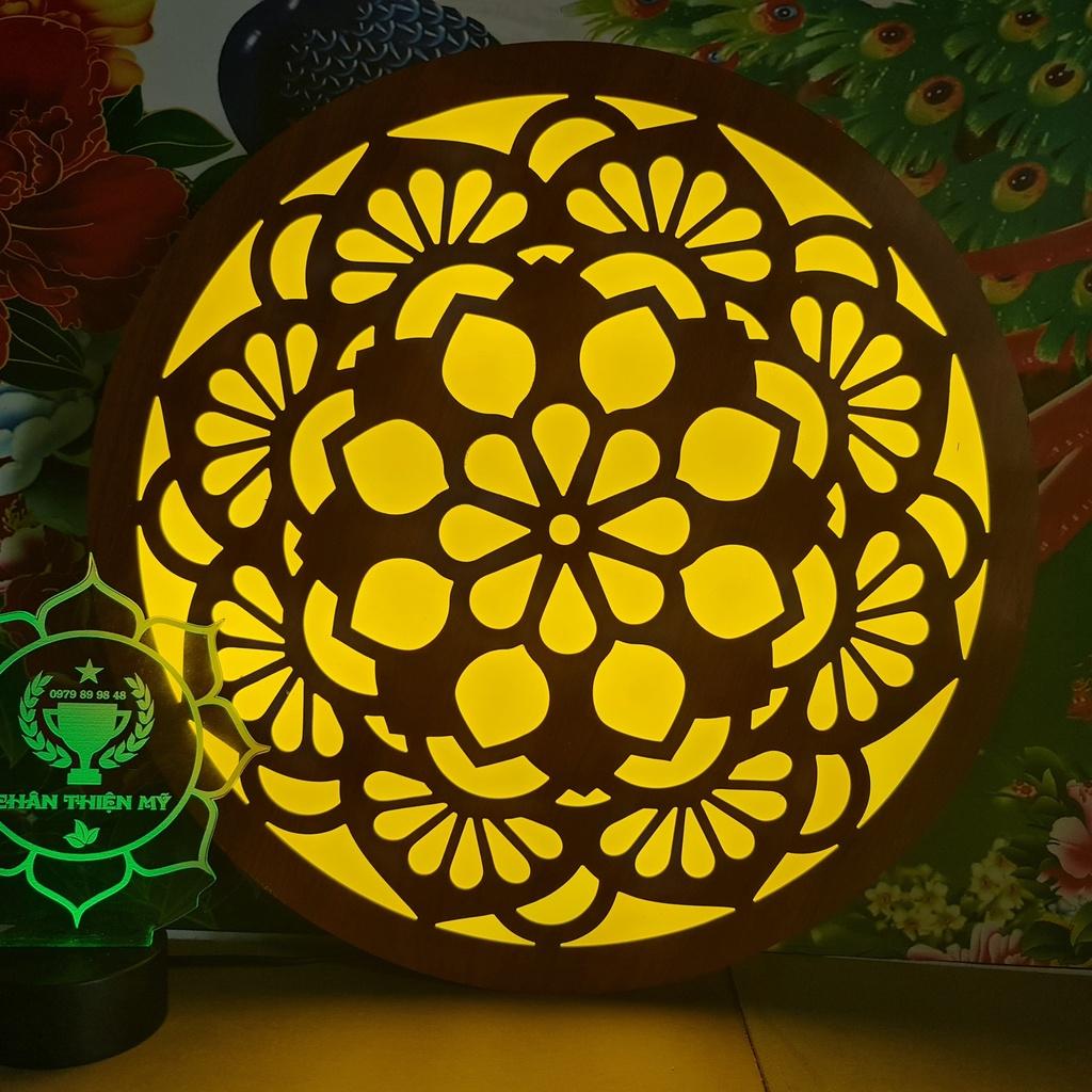 Đèn thờ hào quang CNC Mandala giá gốc tại xưởng