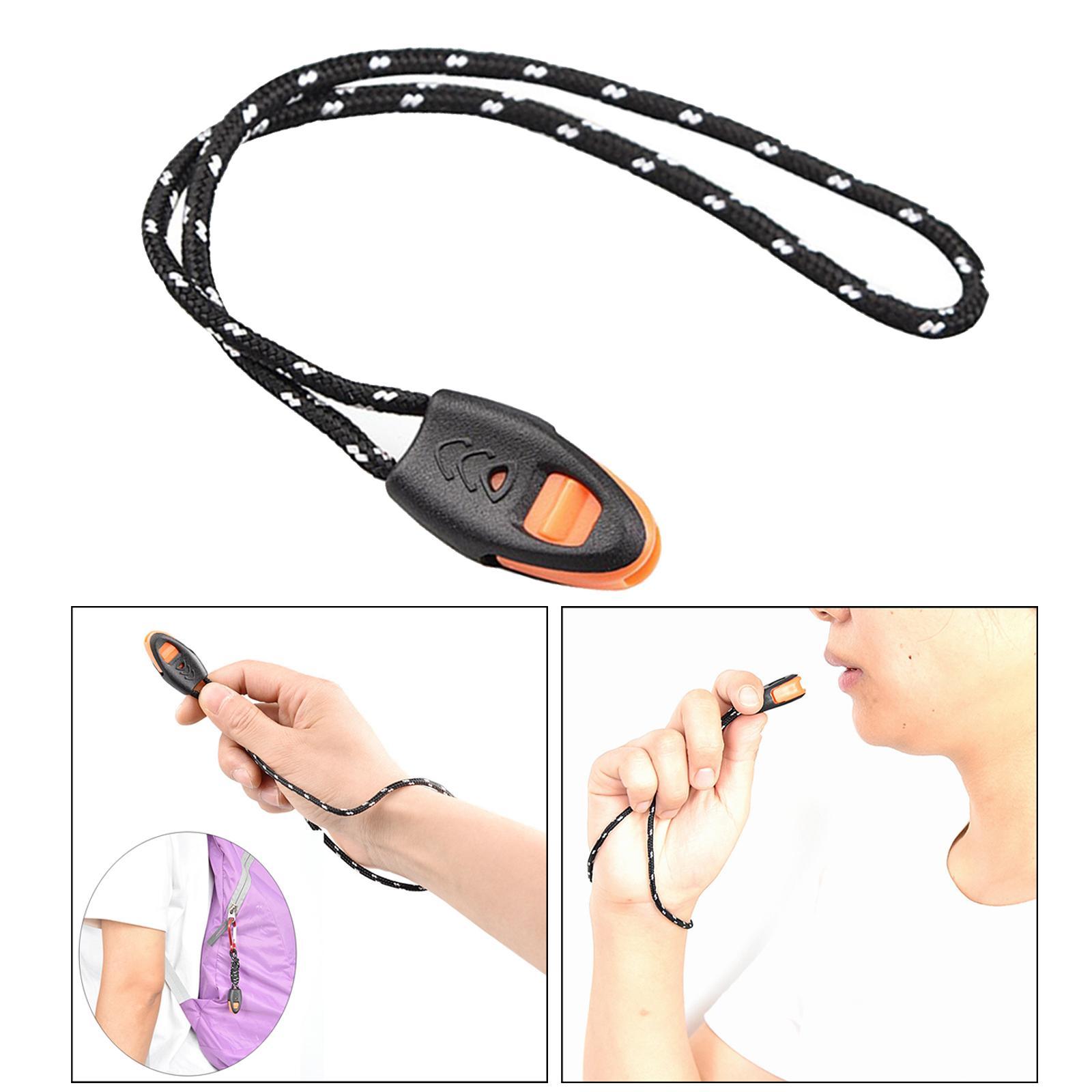 Survival Whistle Whistles with Lanyard for Outdoor Boating Without Carabiner