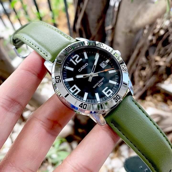 Đồng Hồ Nam Dây Da Casio MTP-VD01L-3BVUDF| MTP-VD01L-3B