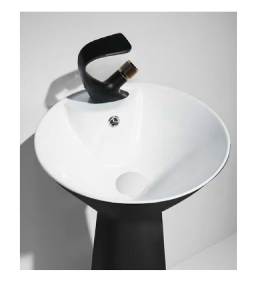 CHẬU LAVABO TRỤ TRÒN LIỀN KHỐI GROVES GRL NTT03