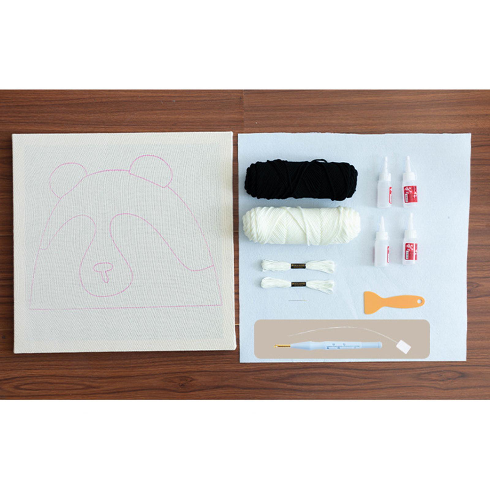 Rug Kit Kits Yarn Cushion Crocheting Embroidery A