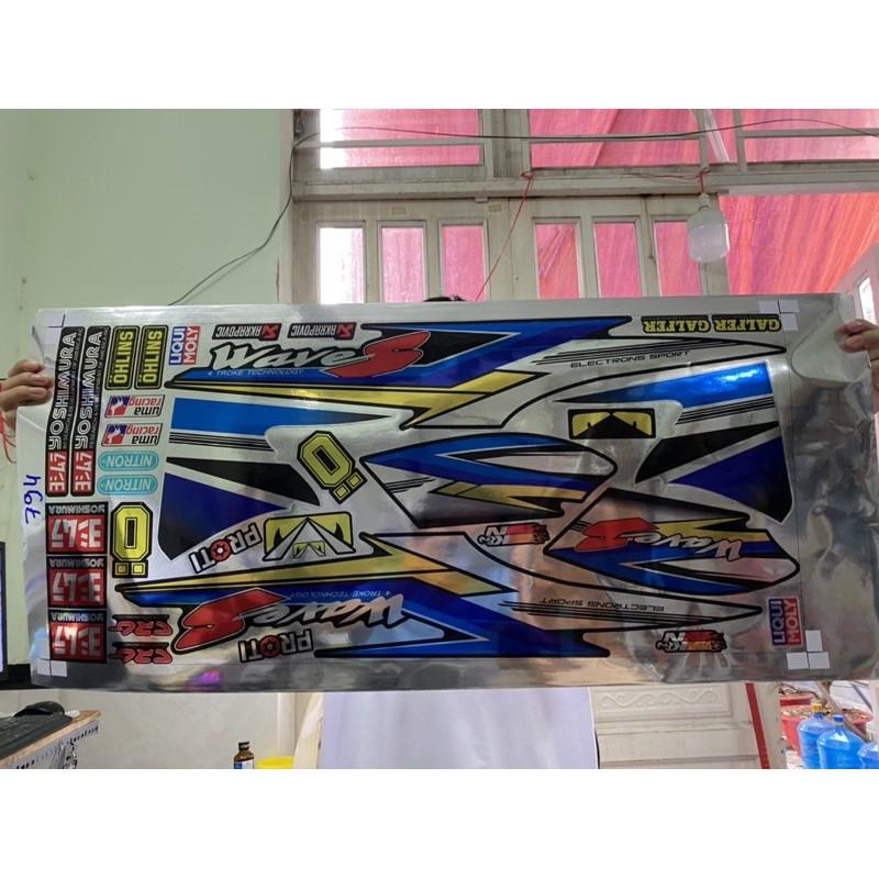 Tem rời dành cho xe wave S 2016 chất liệu Crom cao cấp