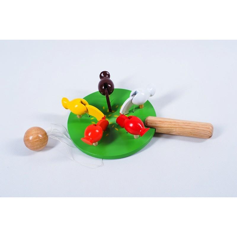 Gà mổ thóc | đồ chơi gỗ