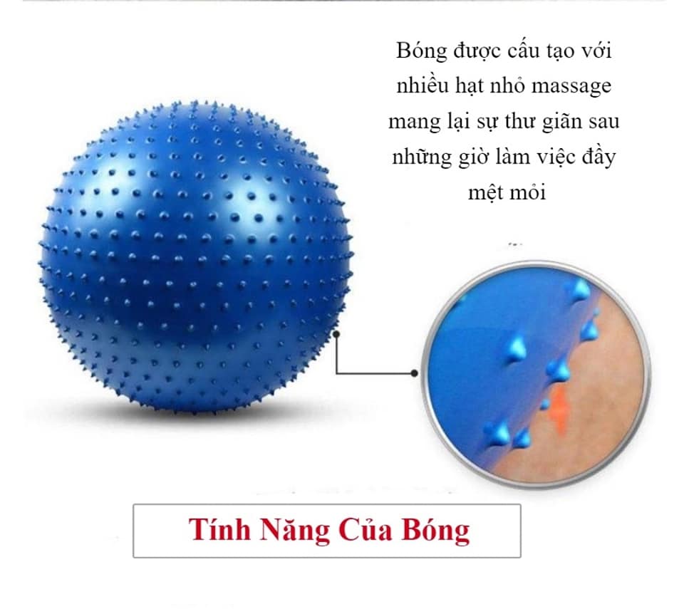 Combo 3 dụng cụ Yoga : 1 Vòng EVA bản 13cm chịu lực 200kg + 1 bóng hơi gai đàn hồi ( tặng dụng cụ bơm ) + 1 vòng Myring