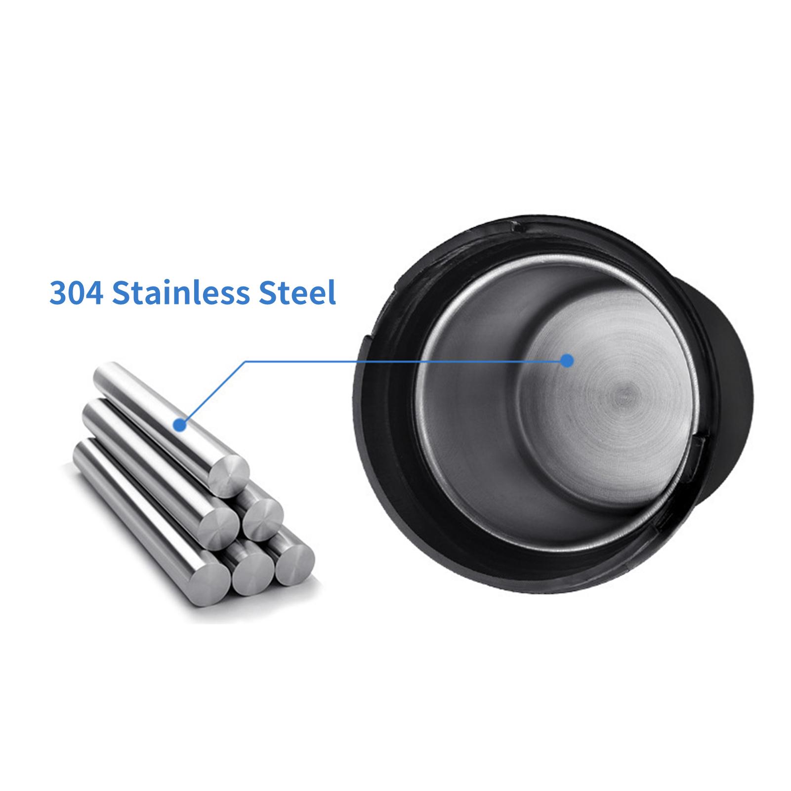 Car Ashtray, Universal Portable Smokeless Ashtray with Lid, Compass LED Blue Light for Most Car Cup Holder