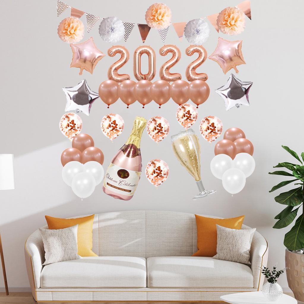 2 Set Merry Christmas Balloon Banner Kit Indoor Decoration