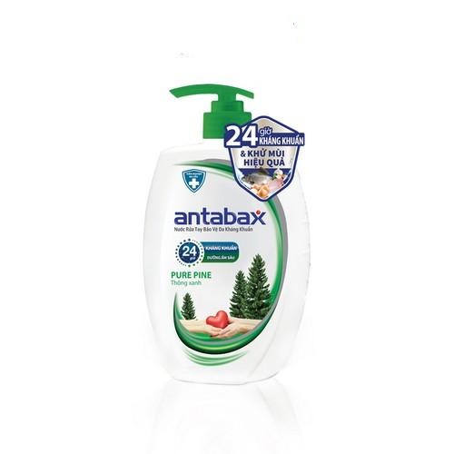 Nước Rửa Tay Bảo Vệ Da Kháng Khuẩn Antabax Pure Pine Thông Xanh 500ml