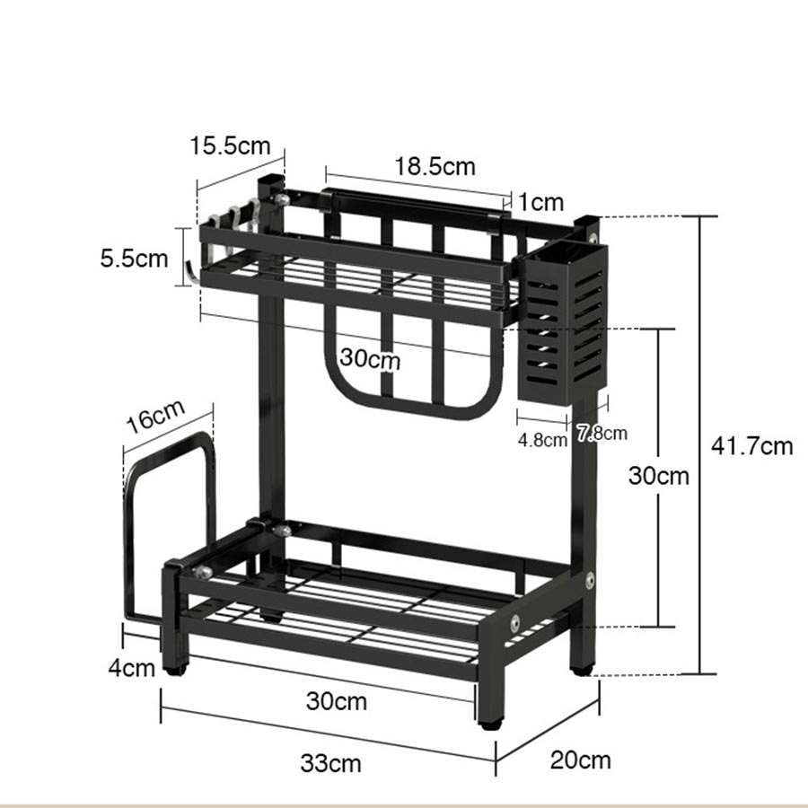 Kệ Gia Vị 2 Tầng, 3 tầng Lắp Ghép Thông Minh