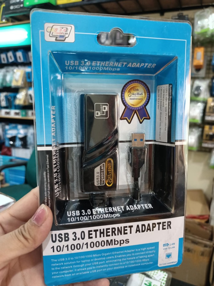 Cáp Chuyển Đổi USB 3.0 To Lan - USB Sang Lan - Cáp chuyển usb 3.0 10/100/1000Mbps