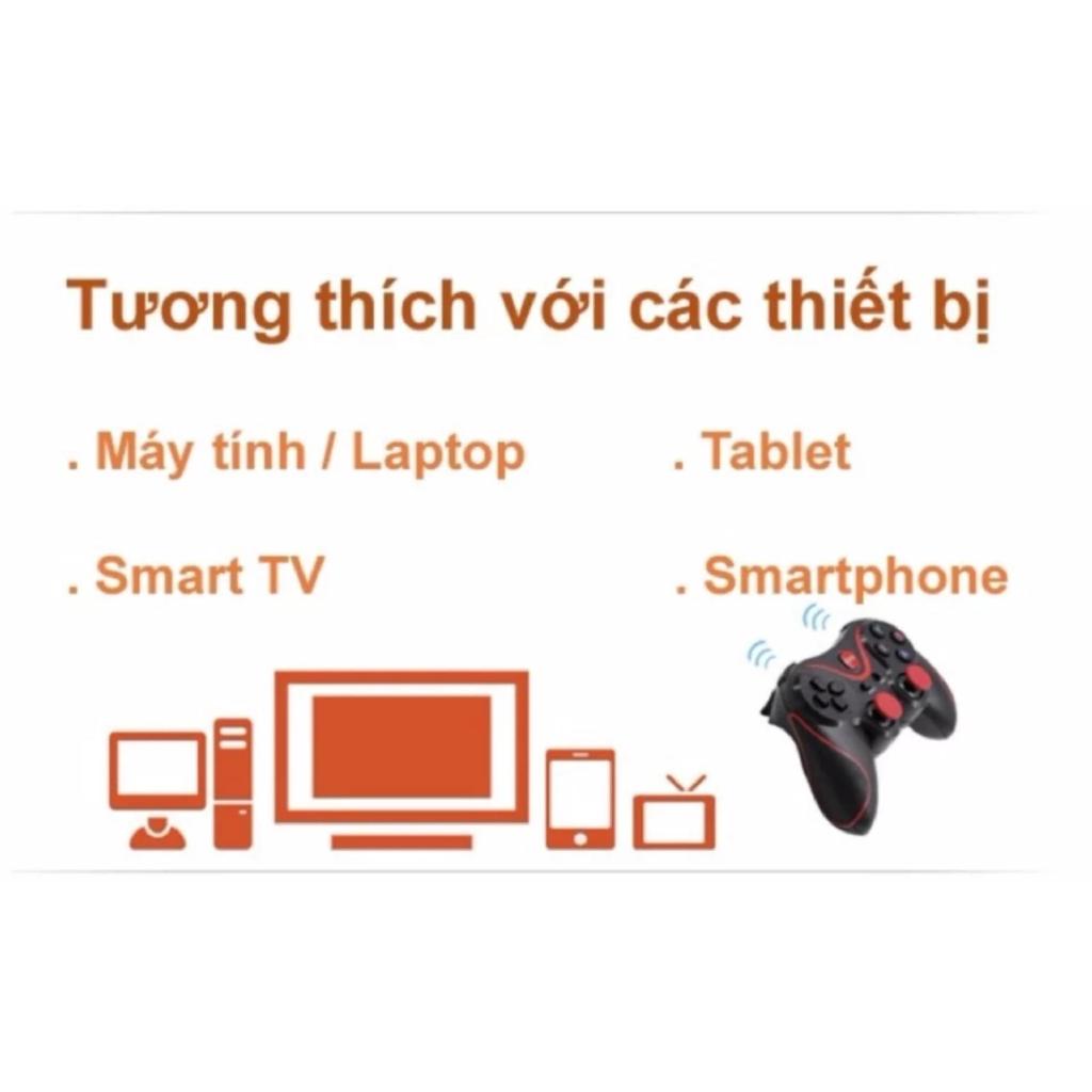 Tay game Gamepad bluetooth cho Android box, điện thoại android Samsung HTC LG Sky + Đế giữ điện thoại -dc1447