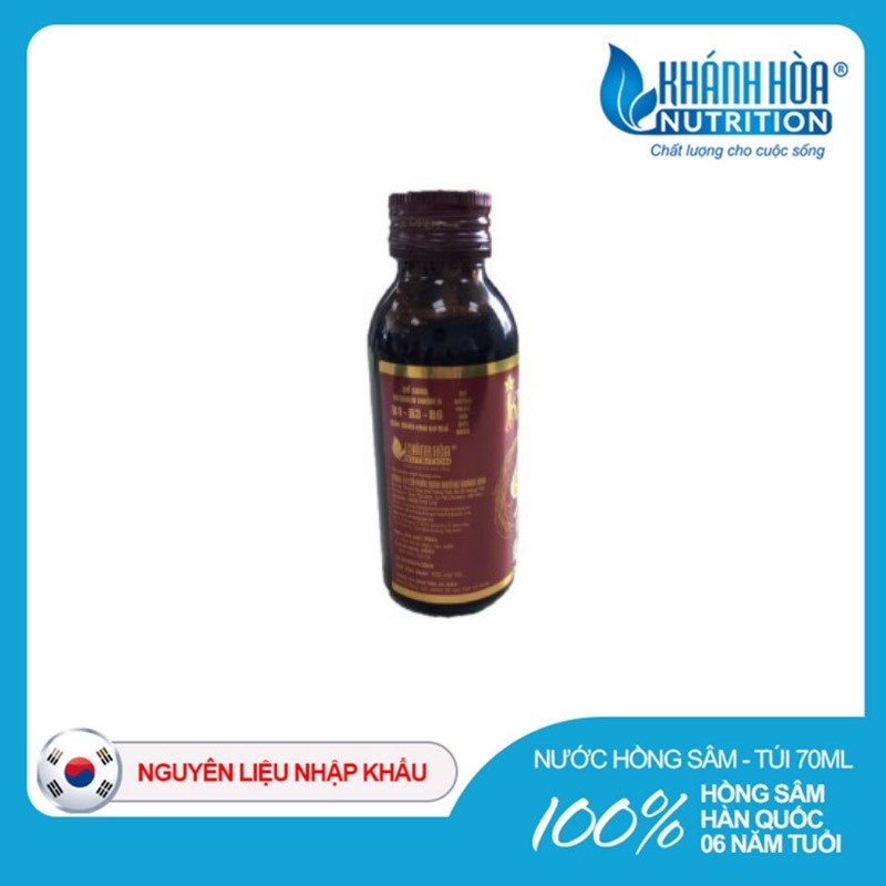 Nước Hồng Sâm Hàn Quốc KGINSENG 100% - Thực Phẩm Bổ Sung Dinh Dưỡng - Lọ 100ml