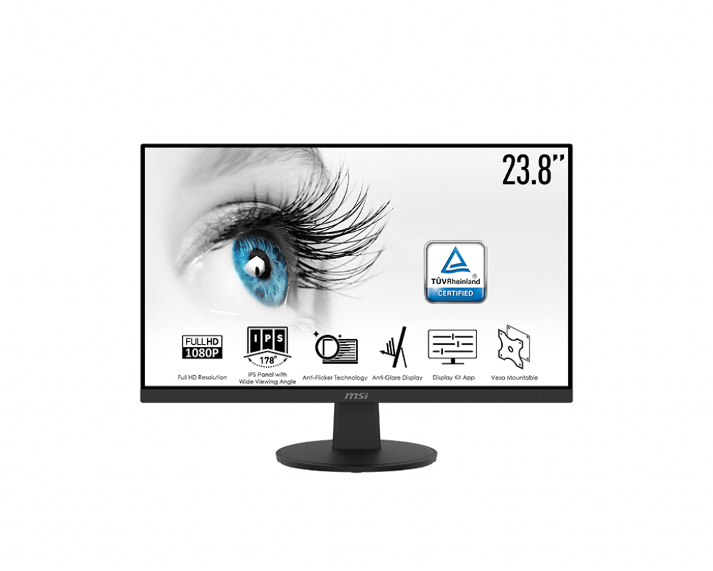 Màn hình máy tính MSI PRO MP242V ( 23.8&quot; IPS 1920x1080 (FHD) 75Hz / 5ms / D-Sub / HDMI ) - Hàng Chính Hãng