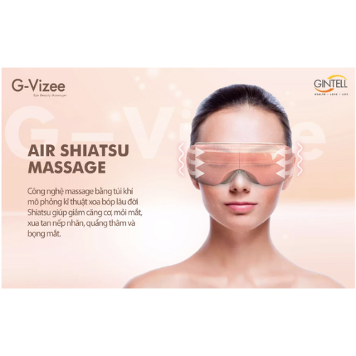 Máy Massage Mắt Nhiệt Hồng Ngoại G-Vizee | 1 Năm Bảo Hành