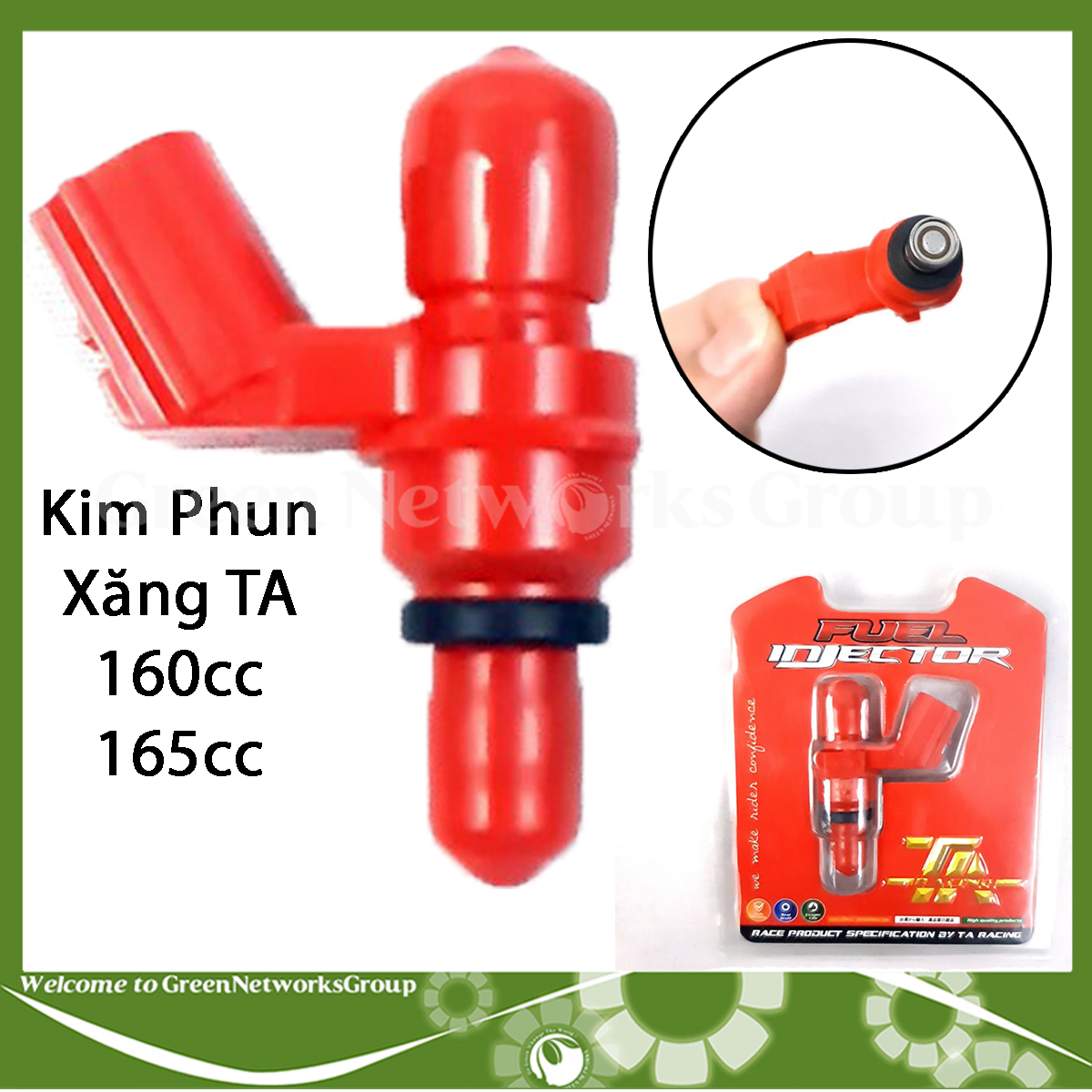 Kim phun xăng FUEL TA Racing 160cc 165cc dành cho Ex Winner Sonic Raider - Kim phun xăng Fi dòng Honda Ya ( 8 Lỗ 10 Lỗ 12 Lỗ ) Green Networks Group ( 1 Cái )