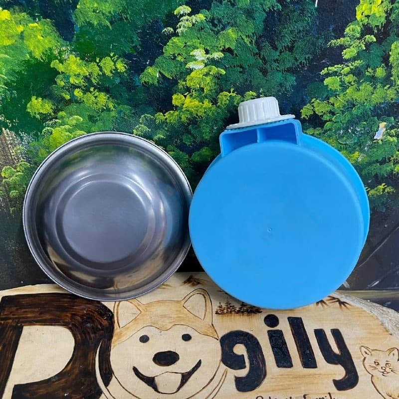 Bát ăn inox gắn chuồng nhiều màu