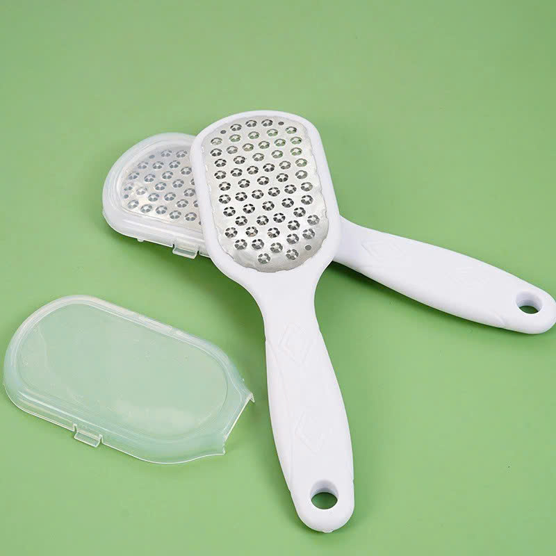 Dụng Cụ Mài Chà Gót Chân Tẩy Da Chết Inox vân xịn sò Cây Chà Gót Inox TẶNG KEM - Giao Màu Ngẫu Nhiên