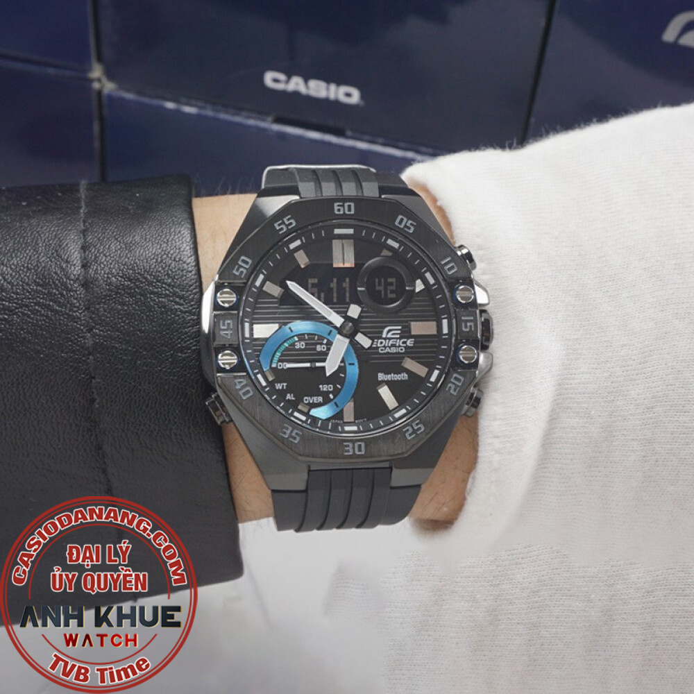 Đồng hồ nam dây nhựa Casio Edifice chính hãng ECB-10PB-1ADF (48mm)