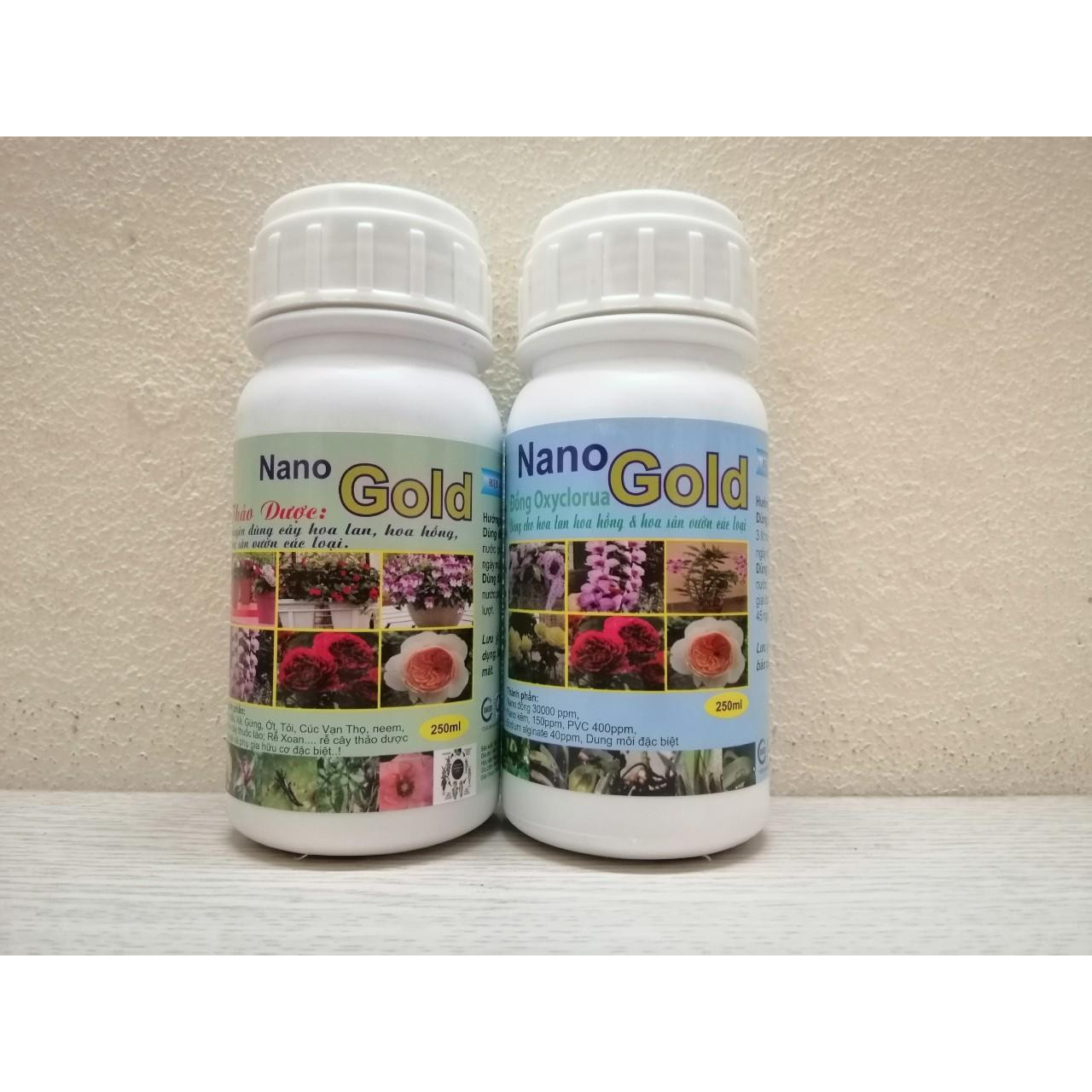 Combo Dinh Dưỡng NANO GOLD THẢO DƯỢC - ĐỒNG OXYCLORUA CHO CÂY CẢNH