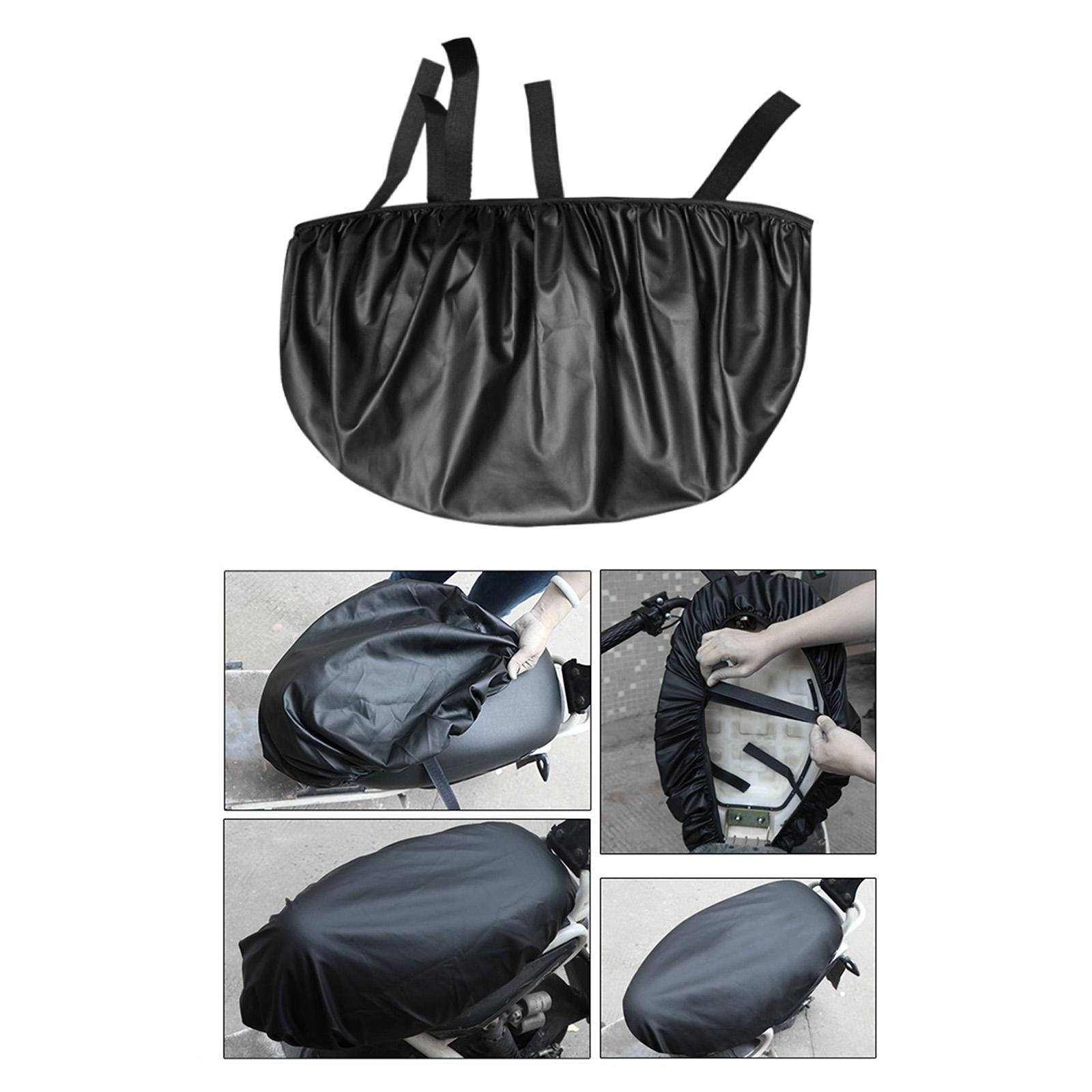 Motorcycle Seat Cover, Seat Protector Cover, Dustproof, Waterproof, PU Leather Anti Slip Universal Motorbike Seat Pad Cover for Motorcycle