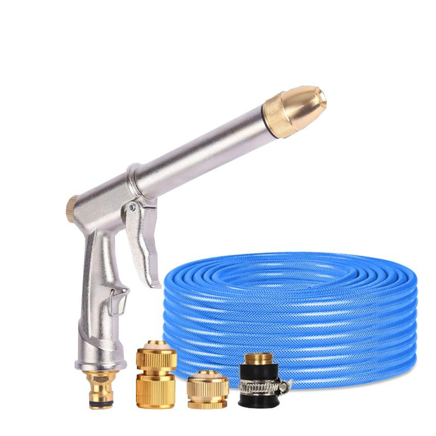Bộ vòi phun rửa xe tưới cây tăng áp thông minh 206810 đầu đồng,cút đồng