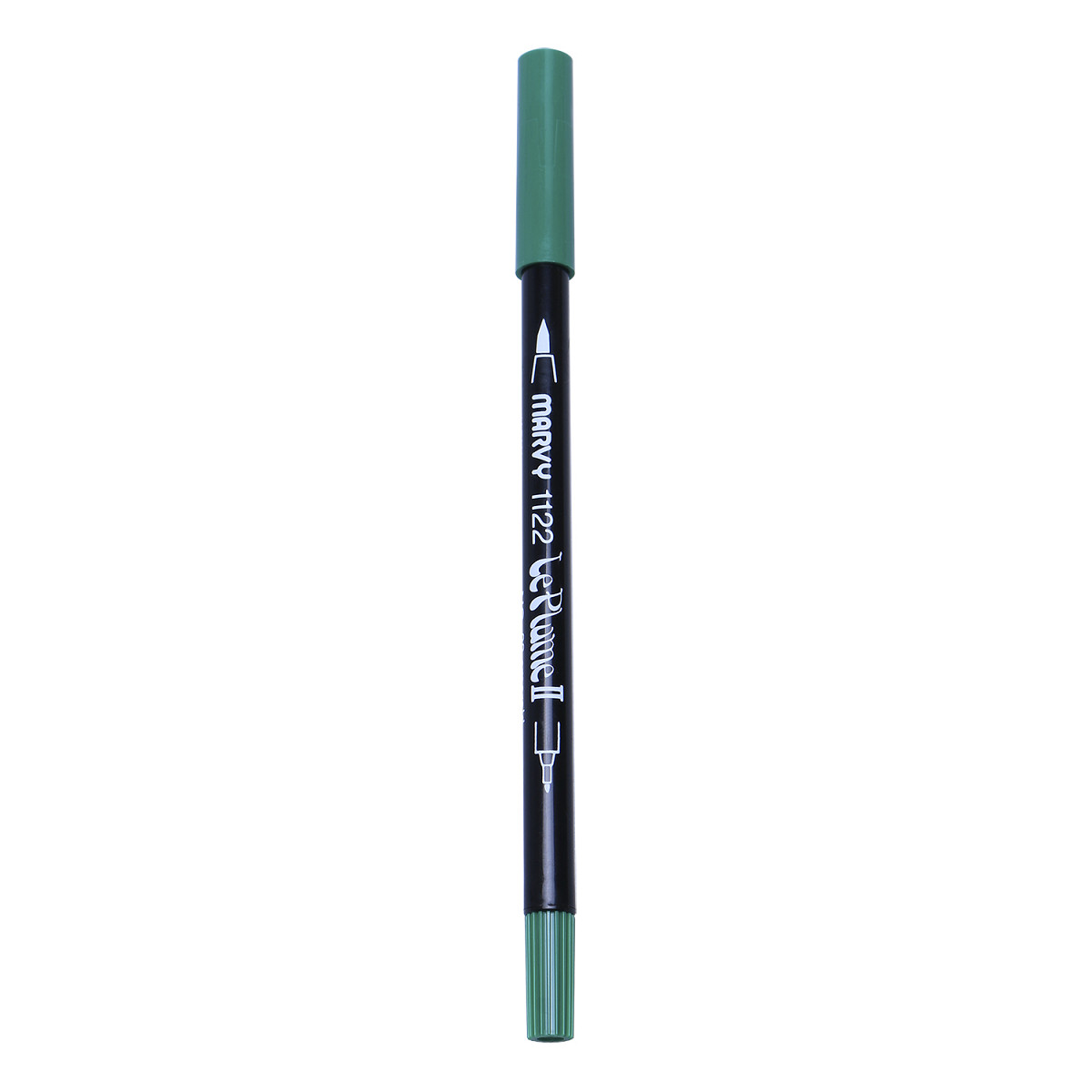 Bút lông hai đầu màu nước Marvy LePlume II 1122 - Brush/ Extra fine tip - Emerald (98)