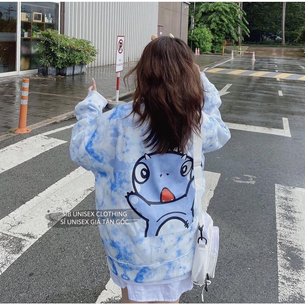 Áo cardigan SIB Clothing áo khoác form rộng unisex ulzzang loang in hình SIB008