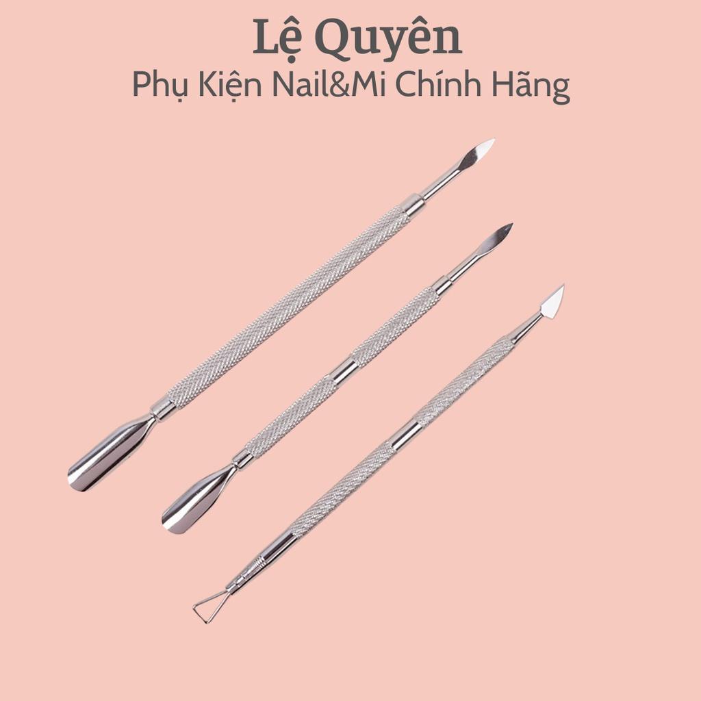 Cây Đẩy Da (Sủi Móng)_Cây Cạo Sơn Gel Lấy Khóe Móng Loại Inox 304 Chuyên Dụng