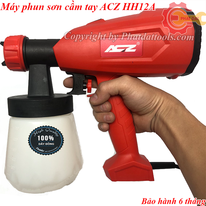 Máy phun sơn cầm tay ACZ HH12A - Bảo hành 6 tháng