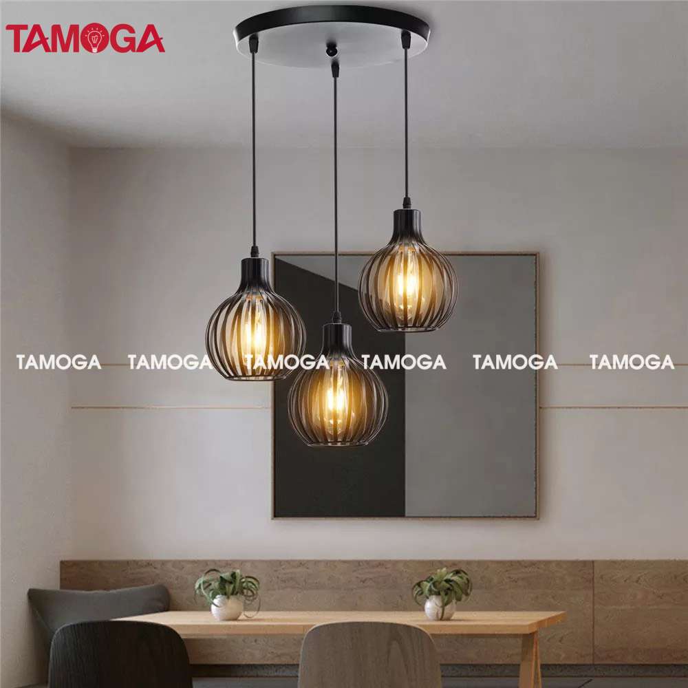Đèn thả lồng chim TAMOGA BAMI 6870/1 cỡ 230mm+ Tặng kèm bóng led AS Vàng