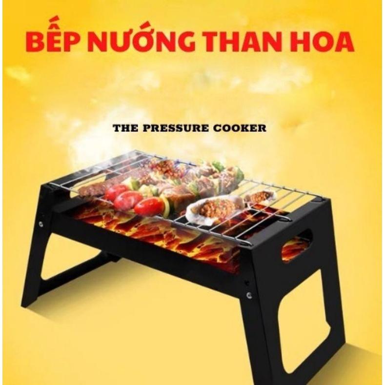 Bếp nướng than hoa chữ nhật size nhỏ, bếp nướng thịt, bếp nướng BBQ