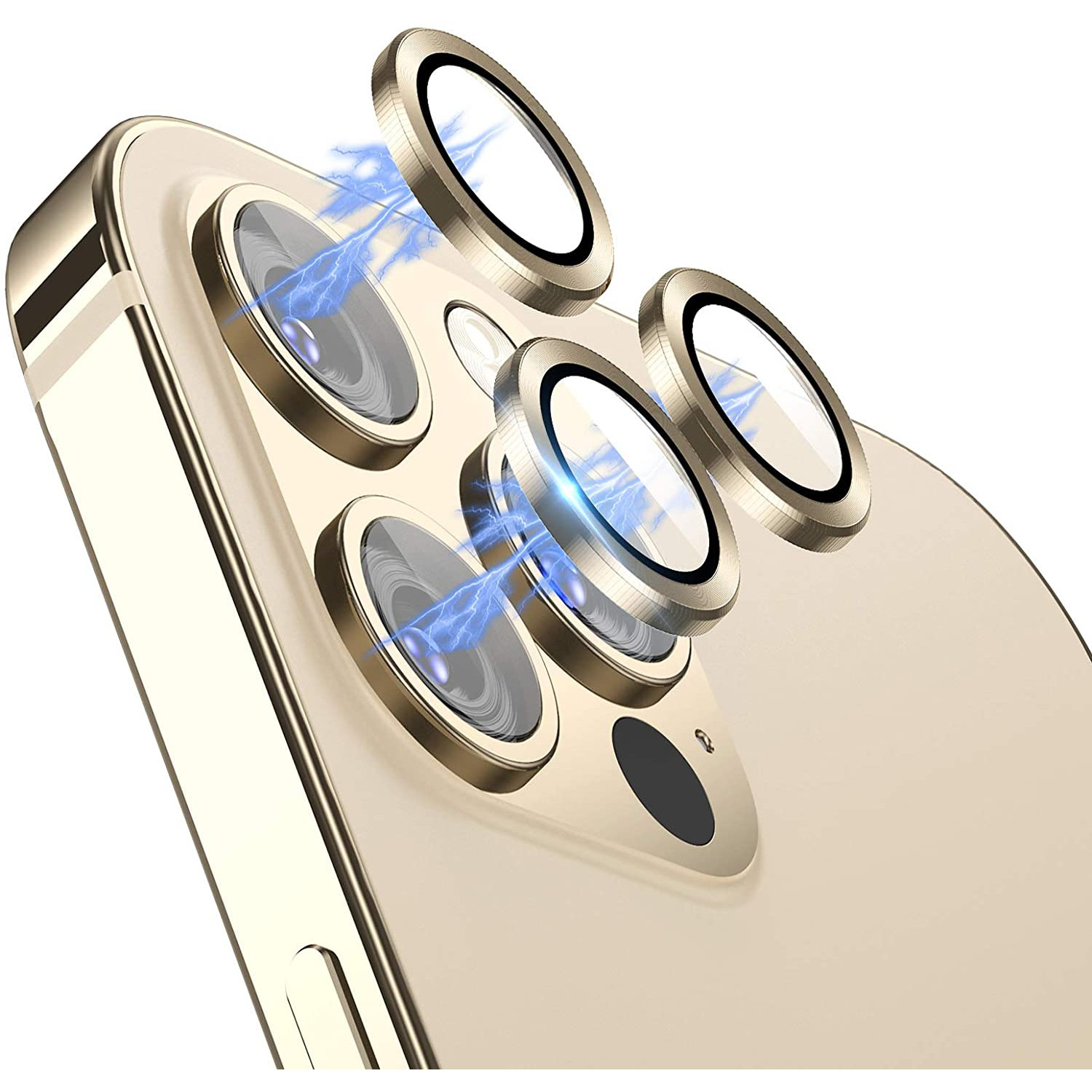 Bộ miếng dán kính cường lực bảo vệ Camera iPhone 12 Pro (6.1 inch) hiệu Wiwu Guard Lens Ring mang  lại khả năng chụp hình sắc nét full HD (độ cứng 9H, chống trầy, chống chụi &amp; vân tay, bảo vệ toàn diện) - hàng nhập khẩu