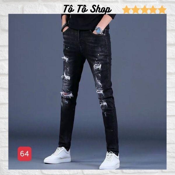 Quần Jean Nam Đẹp ️️ Quần Bò Nam Mẫu Mới Chất Liệu Denim Cao Cấp Thời Trang Chuẩn Hàng Shop Tô Tồ Shop -QJN47